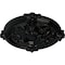 Ekena Millwork Hamilton Ceiling Medallion (Fits Canopies up to 3 3/4"), 17 3/8"OD x 1 3/4"P, Black Pearl CM17HABPS - alternate 3